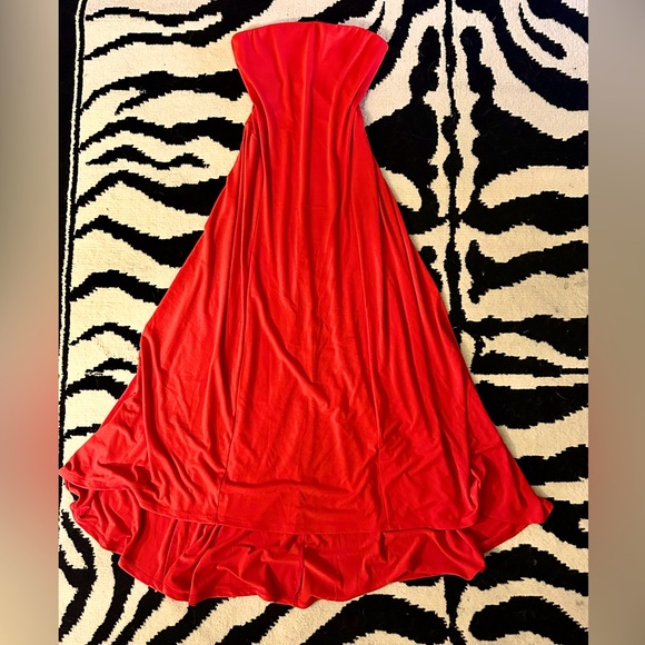 Express strapless orange dress! - Picture 2 of 5